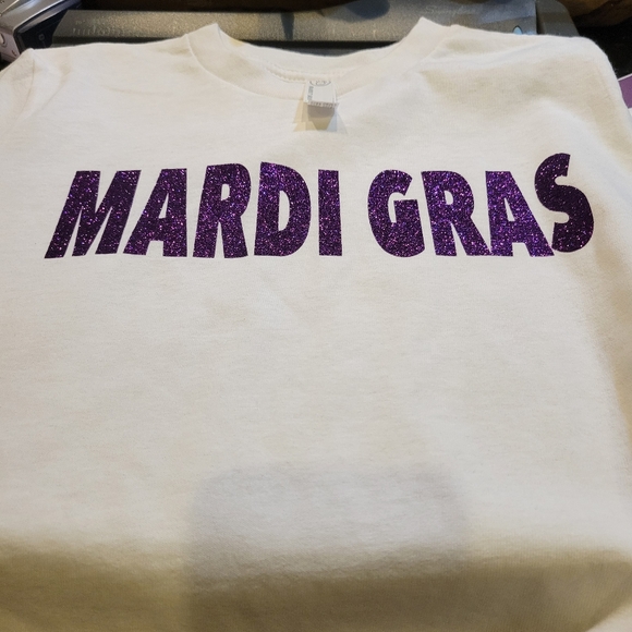 Kids White Mardi Gras T-Shirt - Picture 6 of 10